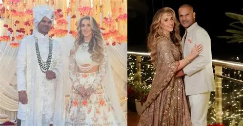 Shikhar Dhawan Sophie Shine Wedding
