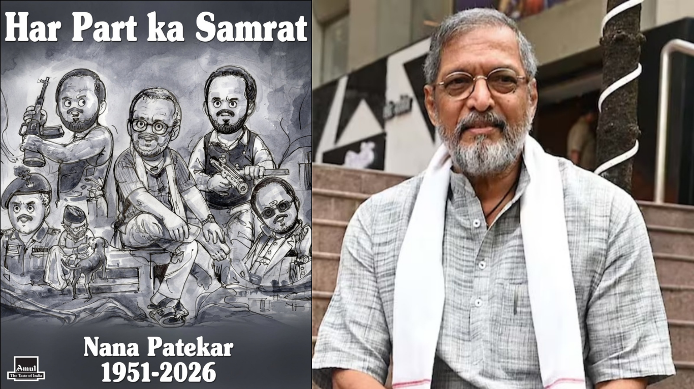 Amul Pays Tribute to Nana Patekar With ‘Har Part Ka Samrat’ Topical After Actor’s Death